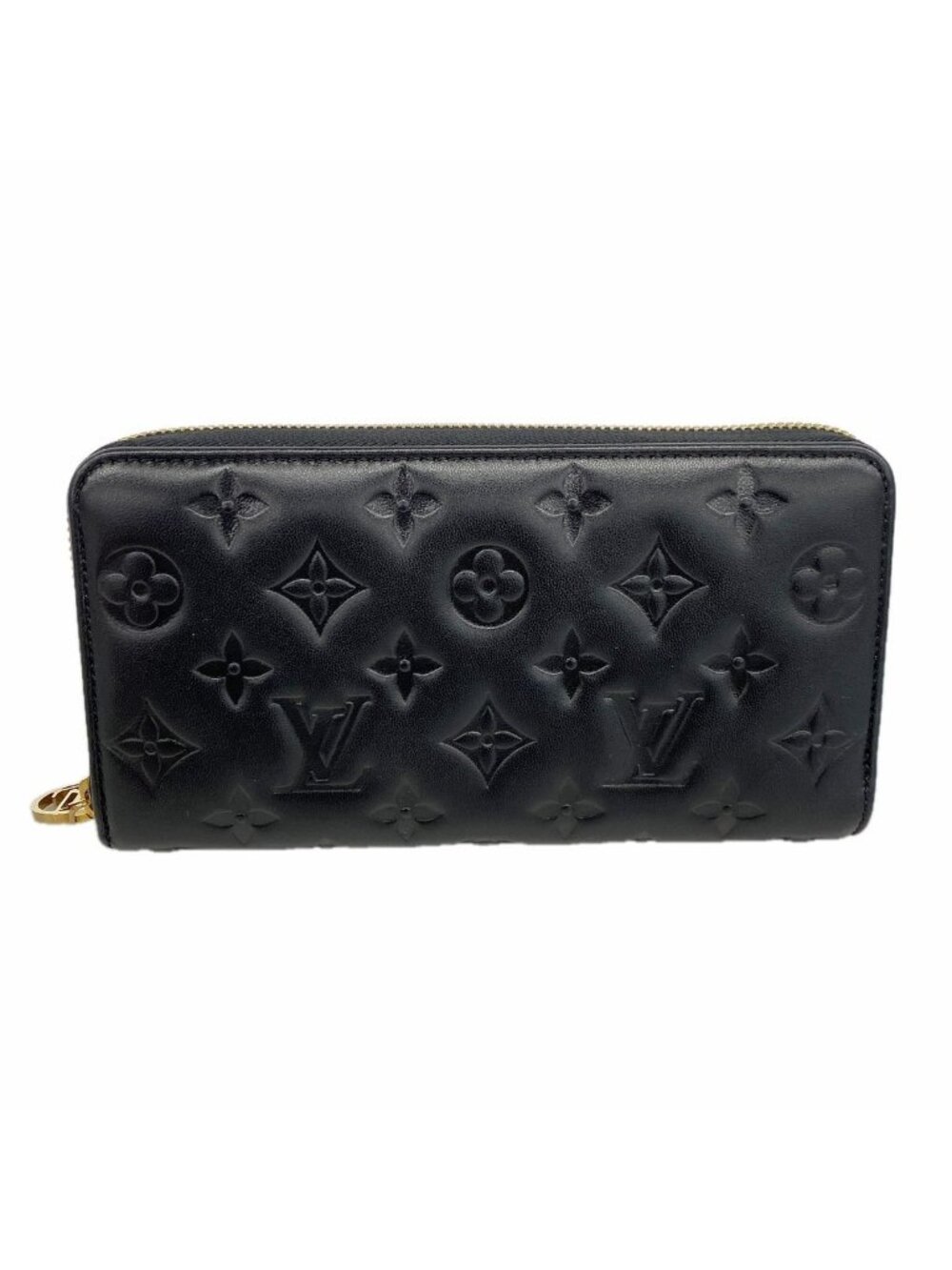 Louis Vuitton Wallet Monogram Embossed Zippy Noir